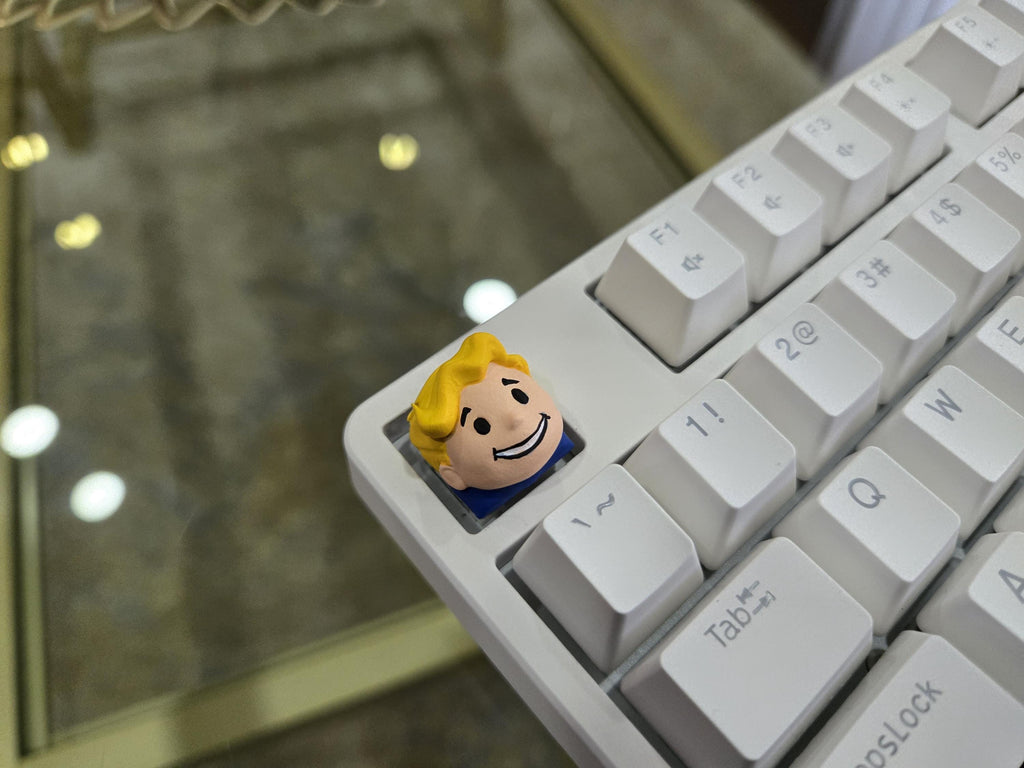 Hand-Painted Vault Boy Artisan Keycap for mechanical keyboard