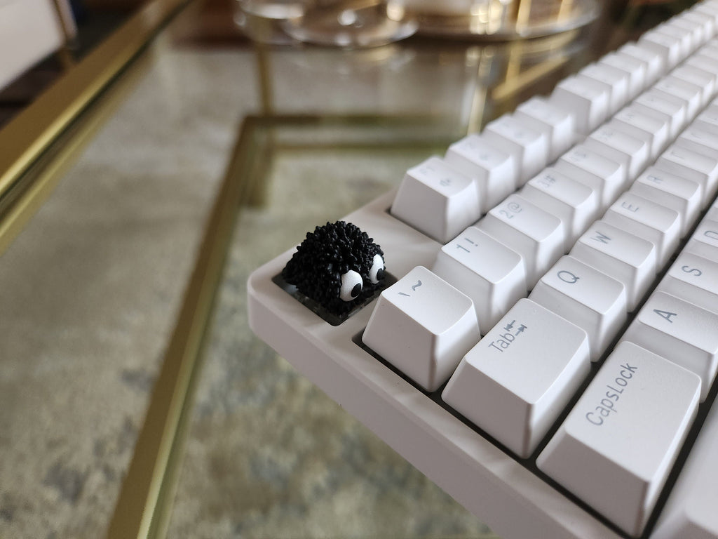 Hand-Painted Soot Sprite Artisan Keycap for mechanical keyboard