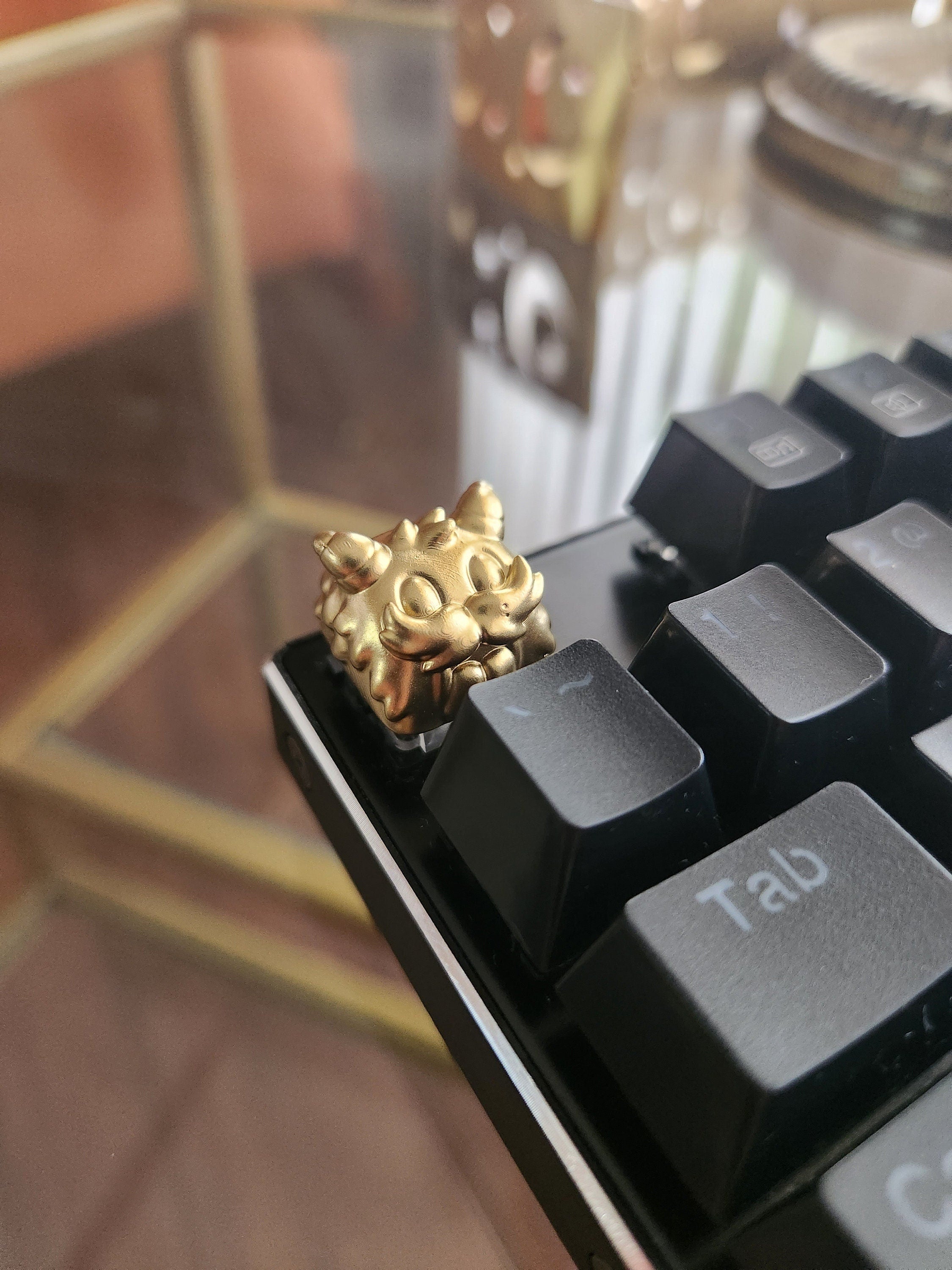 Hand-Painted Video Game Metallic Artisan Keycap for mechanical keyboard