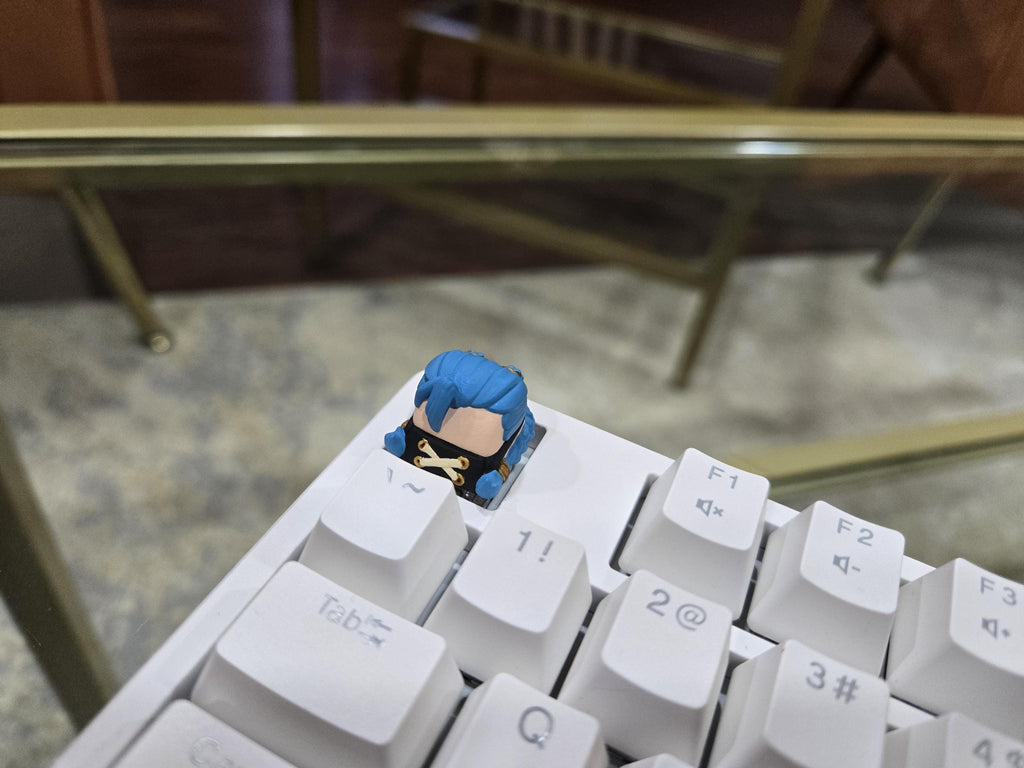 Hand-Painted Arcane Jinx Artisan Keycap for mechanical keyboard