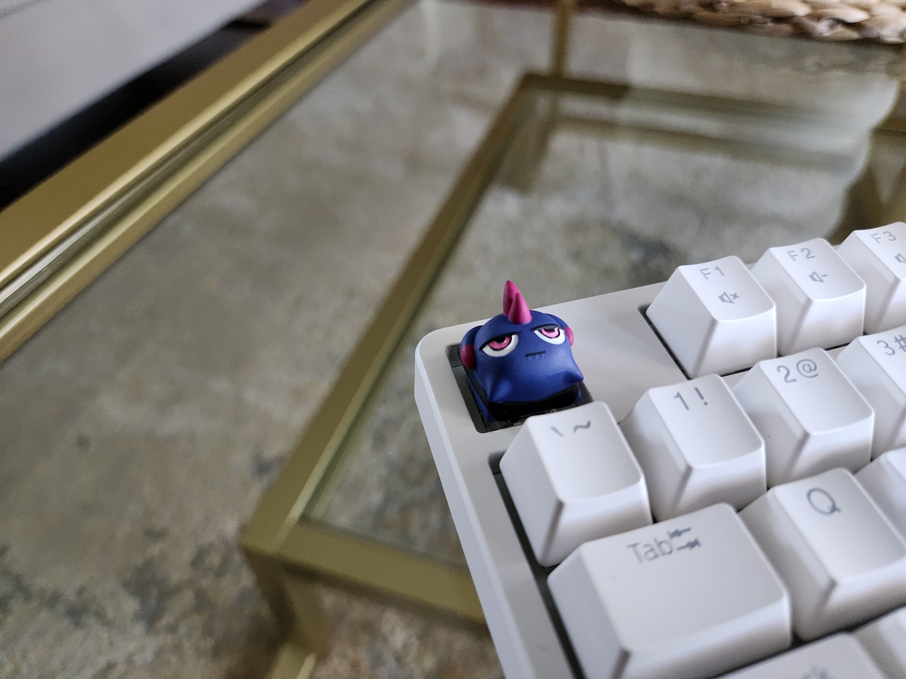 Hand-Painted Palworld Depresso Video Game Artisan Keycap for mechanical keyboard