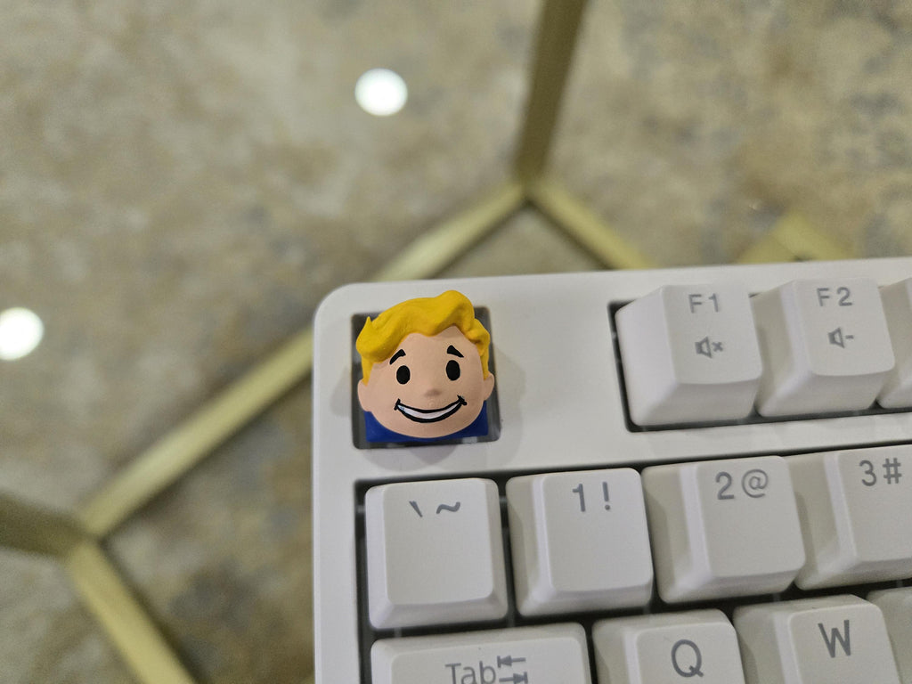 Hand-Painted Vault Boy Artisan Keycap for mechanical keyboard
