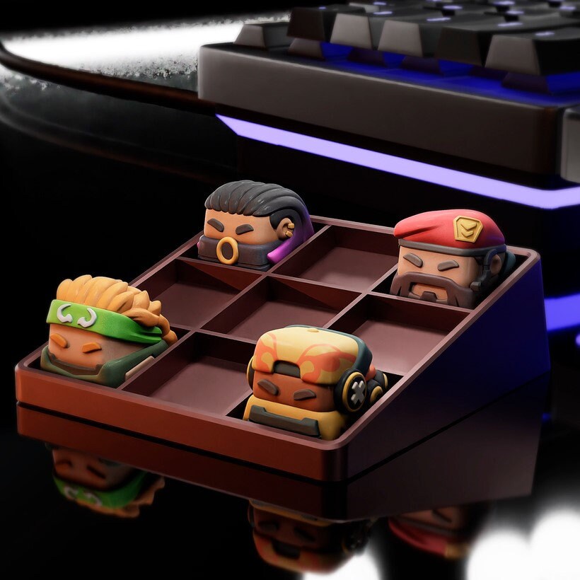 Hand-Painted Video Game Artisan Keycaps for mechanical keyboard
