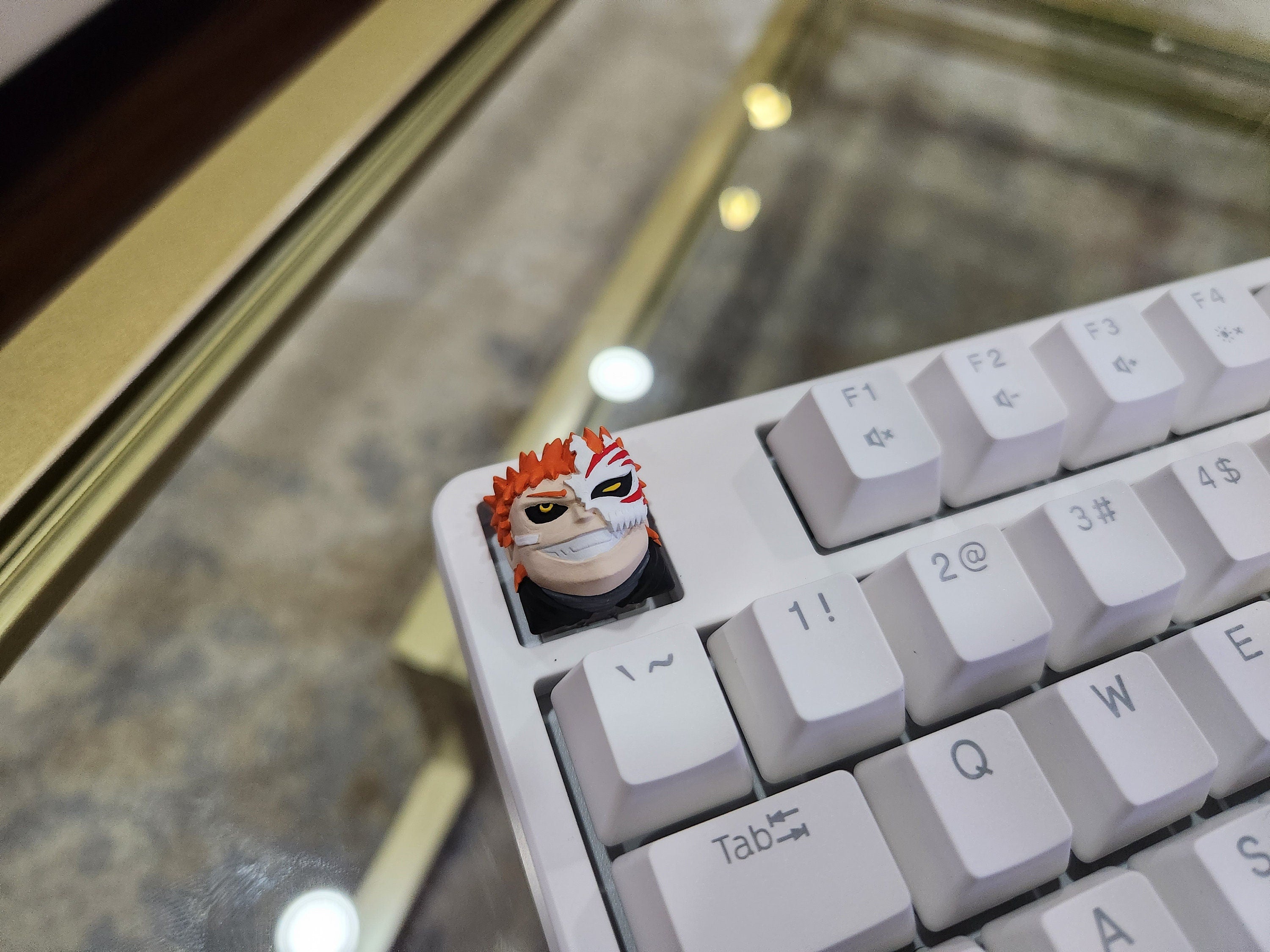 Hand-painted anime character artisan keycap for mechanical keyboard