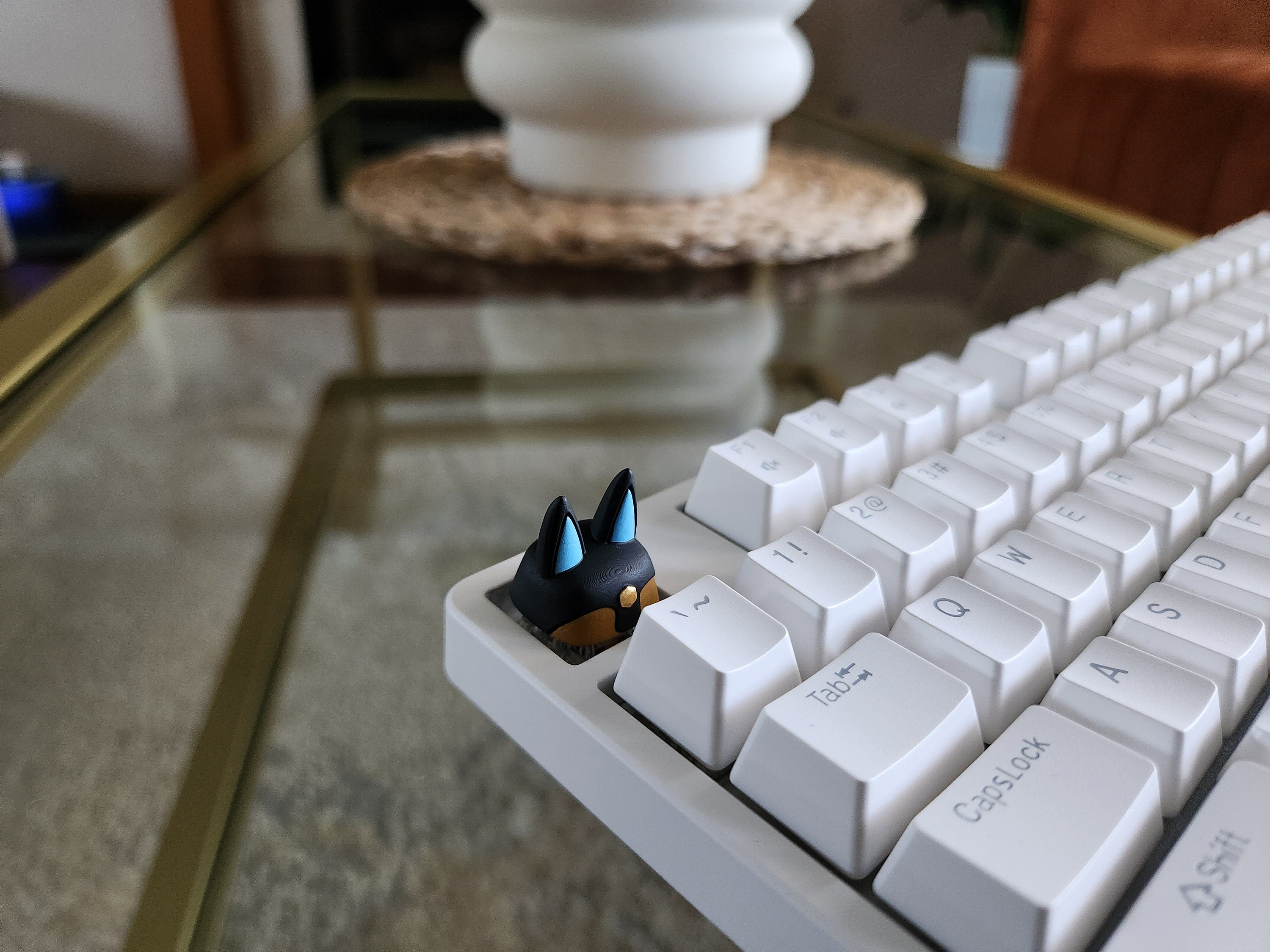 Hand-Painted Palworld Anubis Video Game Artisan Keycap for mechanical keyboard