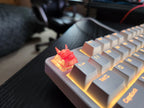 Clear Japanese Oni Mask Artisan Keycap for mechanical keyboard