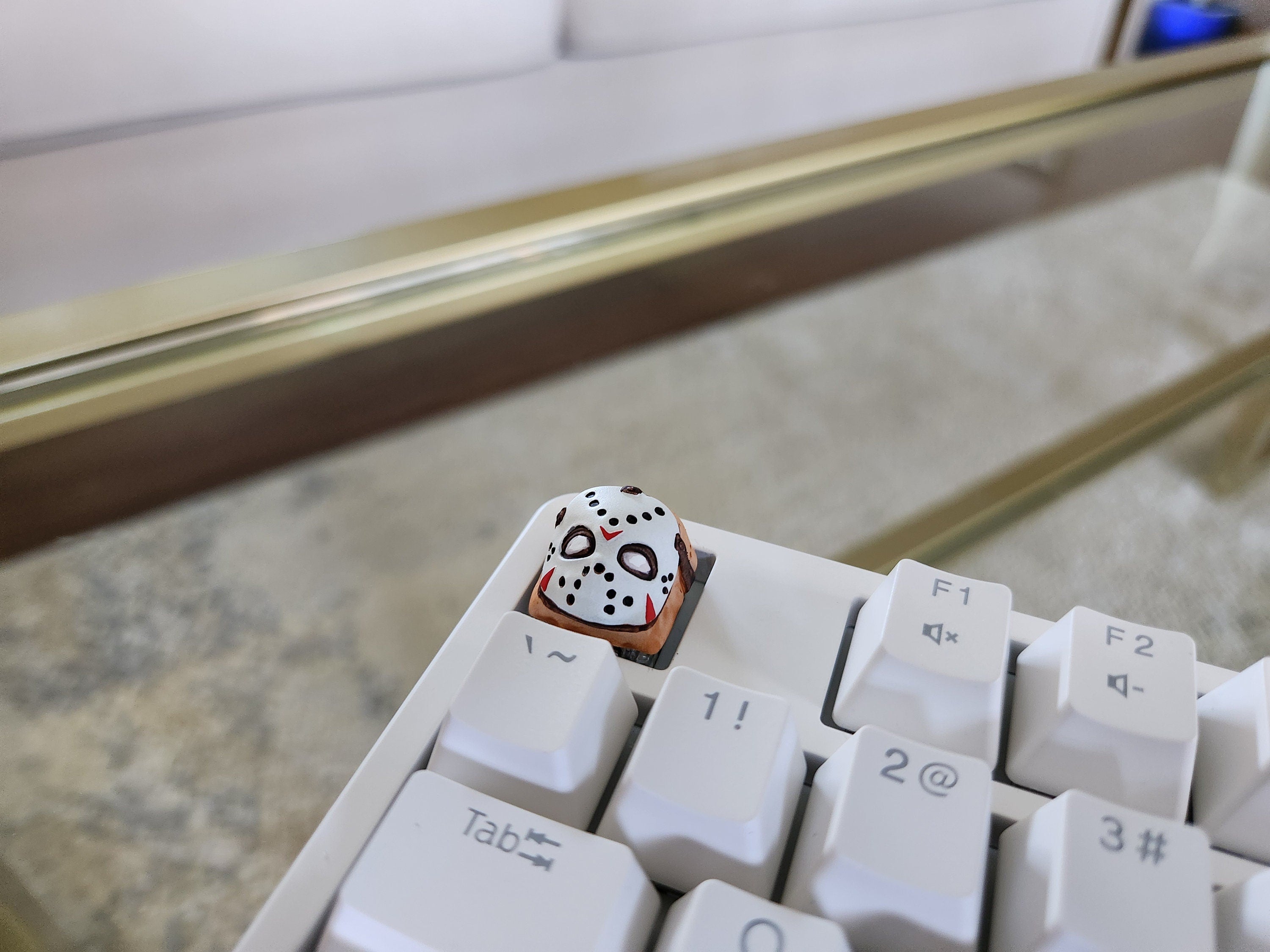 Hand-Painted Jason Movie Artisan Keycap for mechanical keyboard