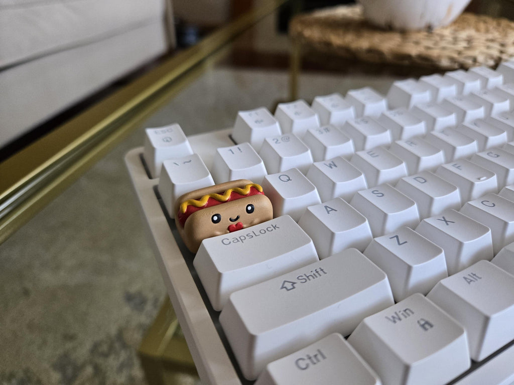 Hand-Painted Hotdog Food Artisan Keycap for mechanical keyboard