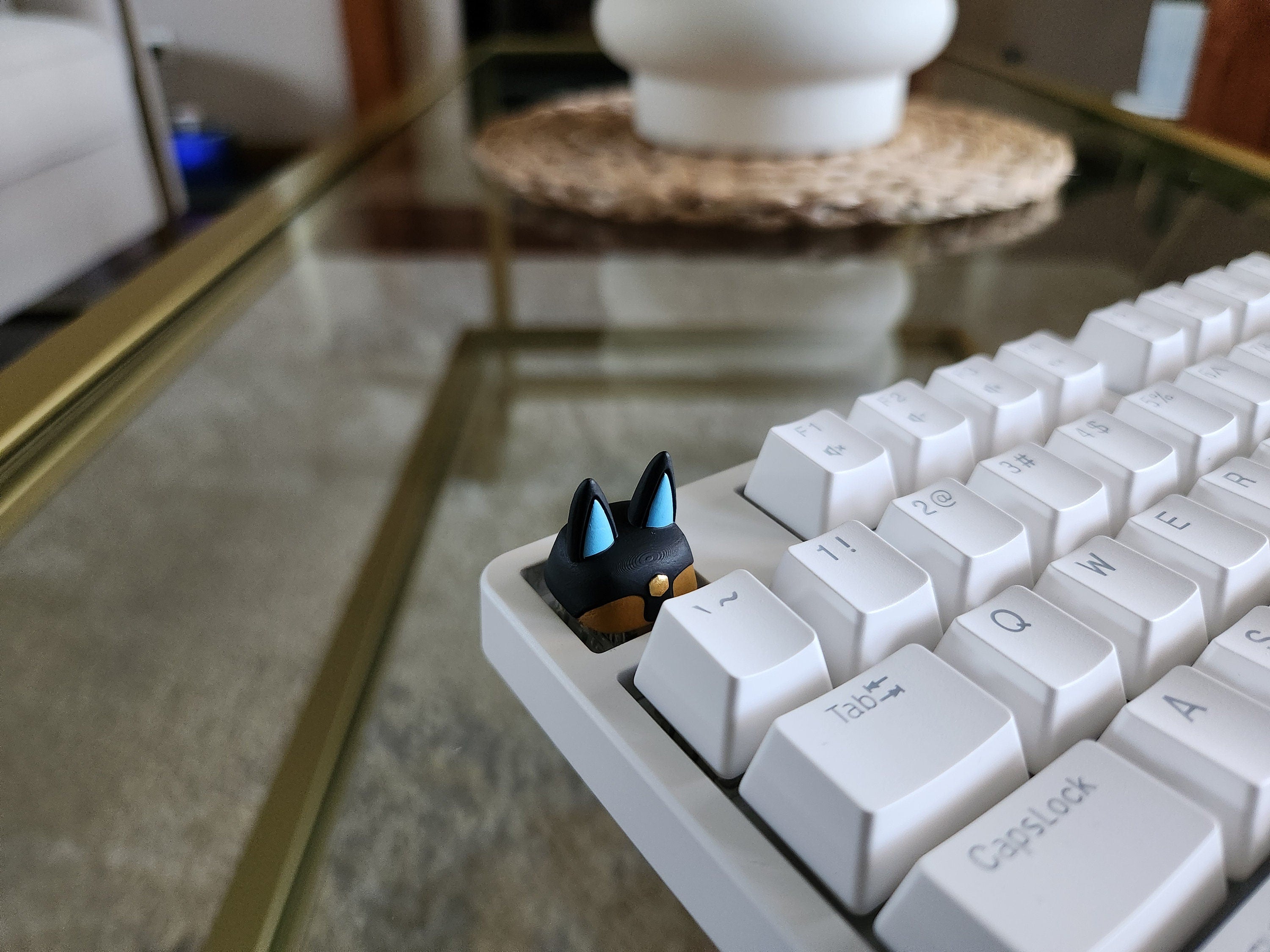 Hand-Painted Palworld Anubis Video Game Artisan Keycap for mechanical keyboard