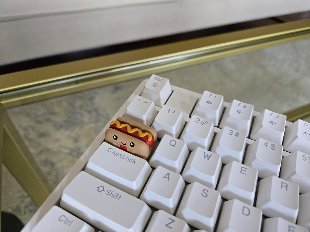 Hand-Painted Hotdog Food Artisan Keycap for mechanical keyboard