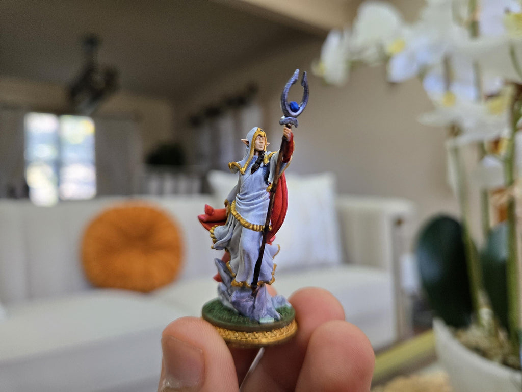 Iris the Luminary D&D 5e Miniature with Character Sheet fantasy tabletop miniature