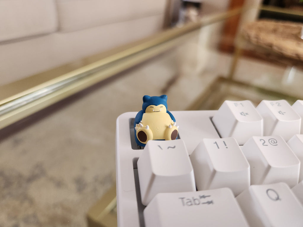 Hand-Painted Anime Snorlax Artisan Keycap for mechanical keyboard