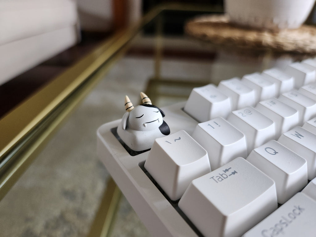 Hand-Painted Palworld Mozzarina Artisan Keycap for mechanical keyboard