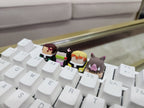 Hand-Painted Demon Slayer Artisan Keycaps for mechanical keyboard
