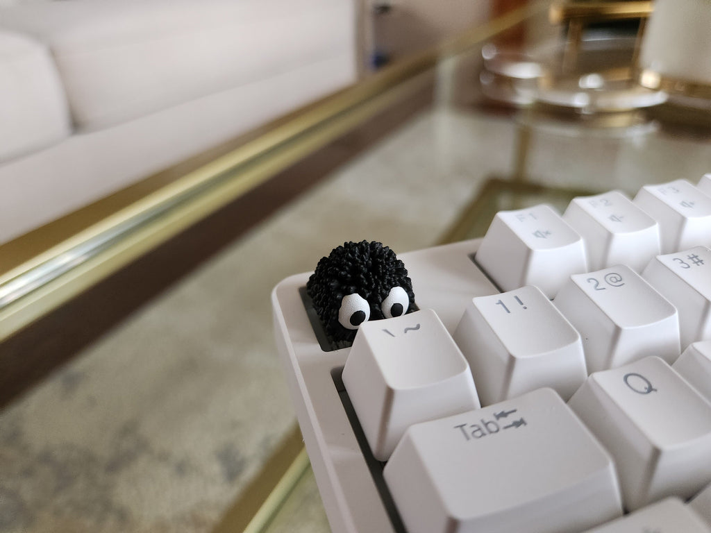 Hand-Painted Soot Sprite Artisan Keycap for mechanical keyboard