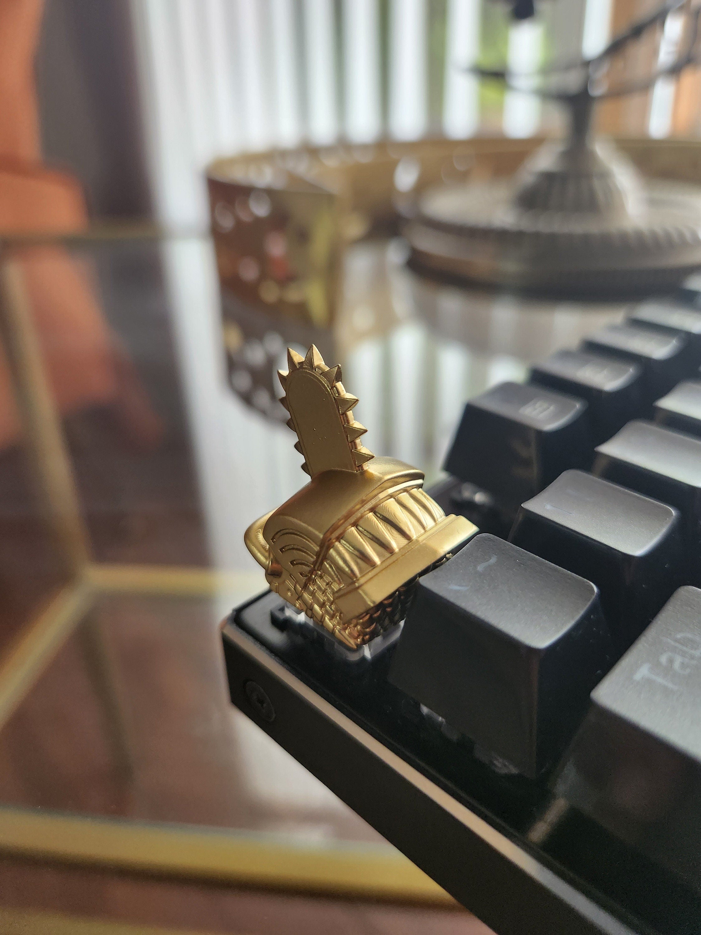 Hand-Painted Anime Metallic Artisan Keycap for mechanical keyboard