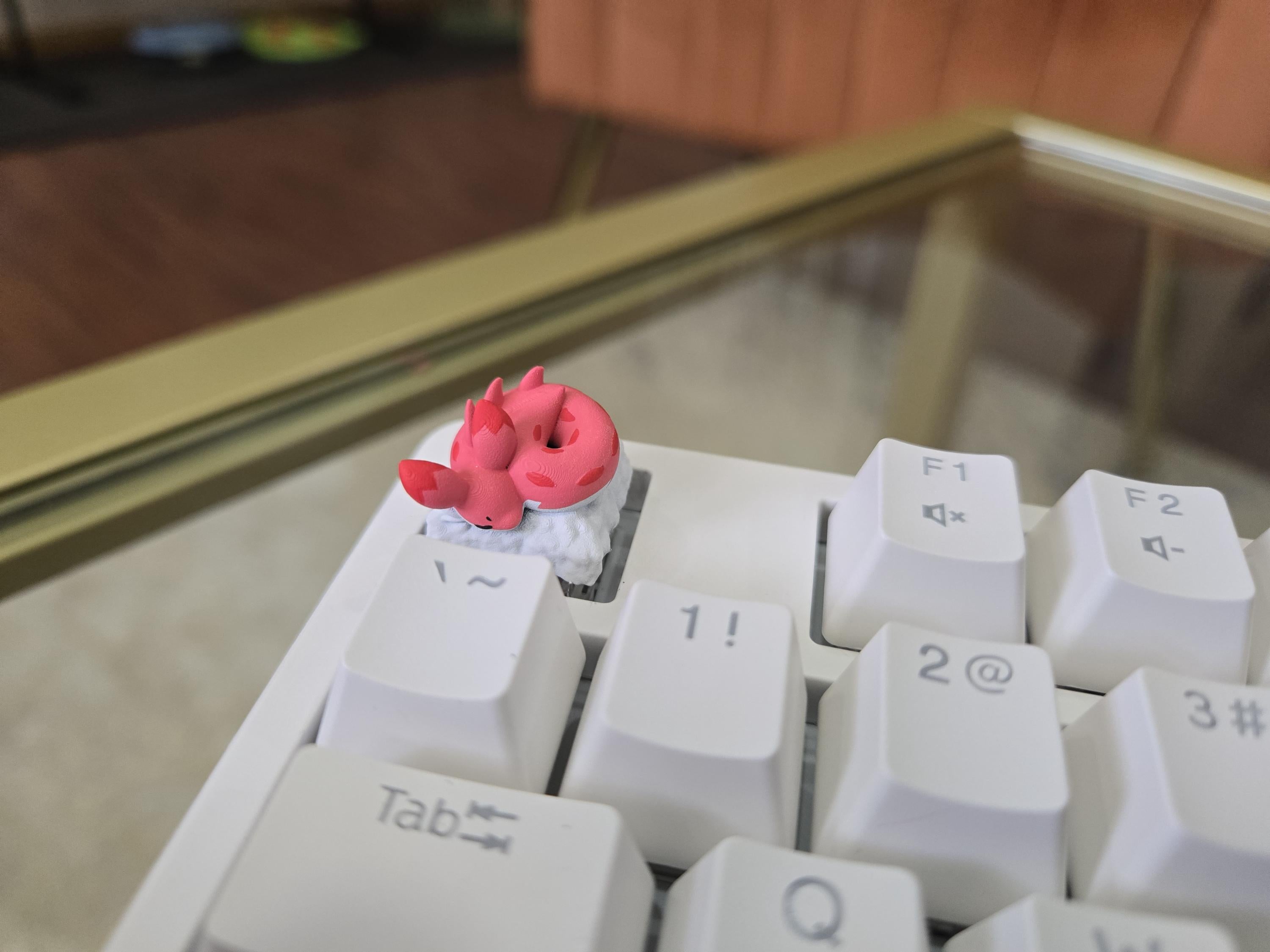 Hand-Painted Palworld Chillet Video Game Artisan Keycap for mechanical keyboard