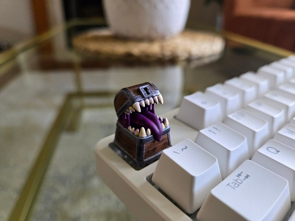 Hand-Painted Mimic Chest Artisan Keycap for mechanical keyboard