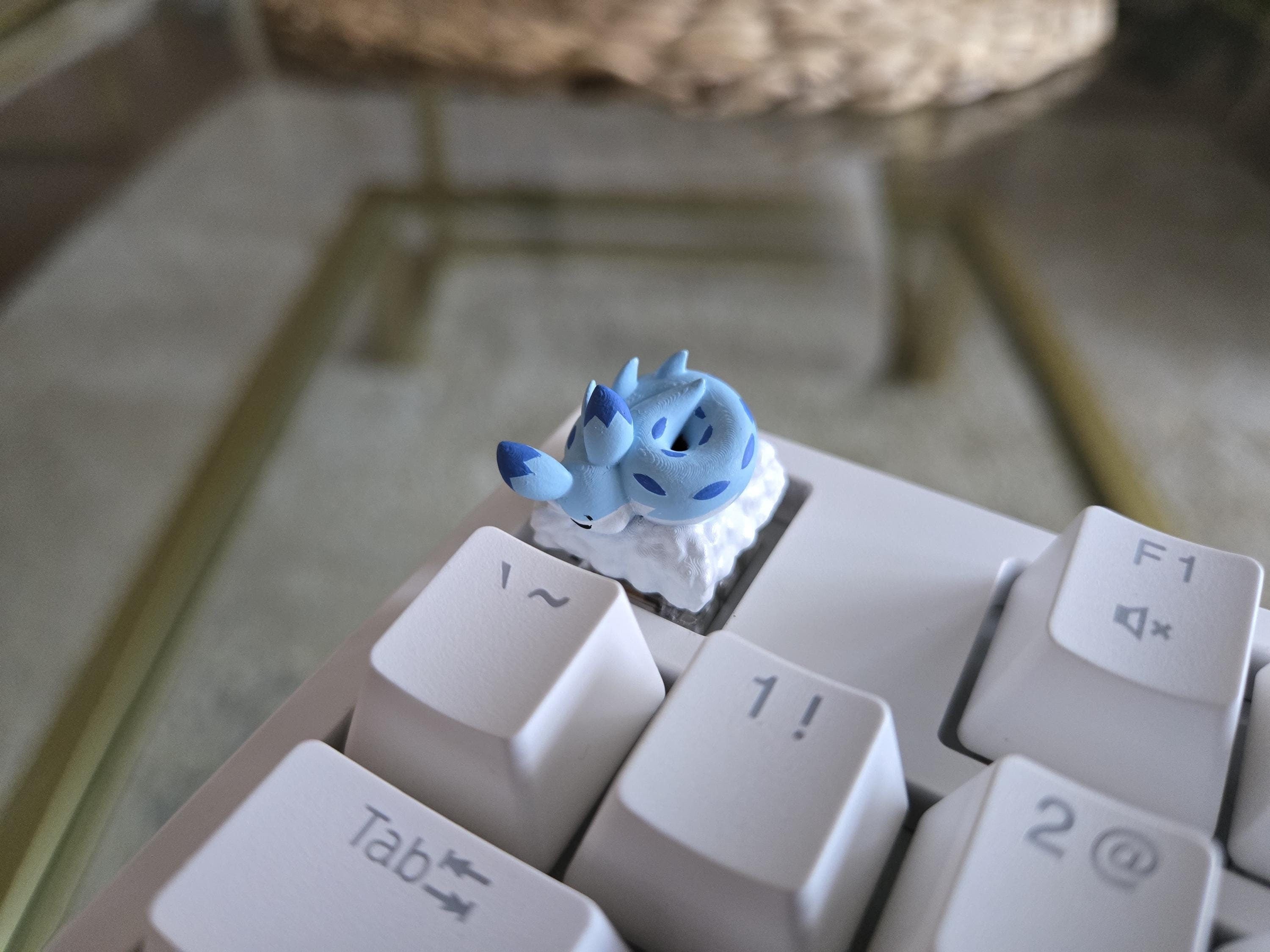 Hand-Painted Palworld Chillet Video Game Artisan Keycap for mechanical keyboard