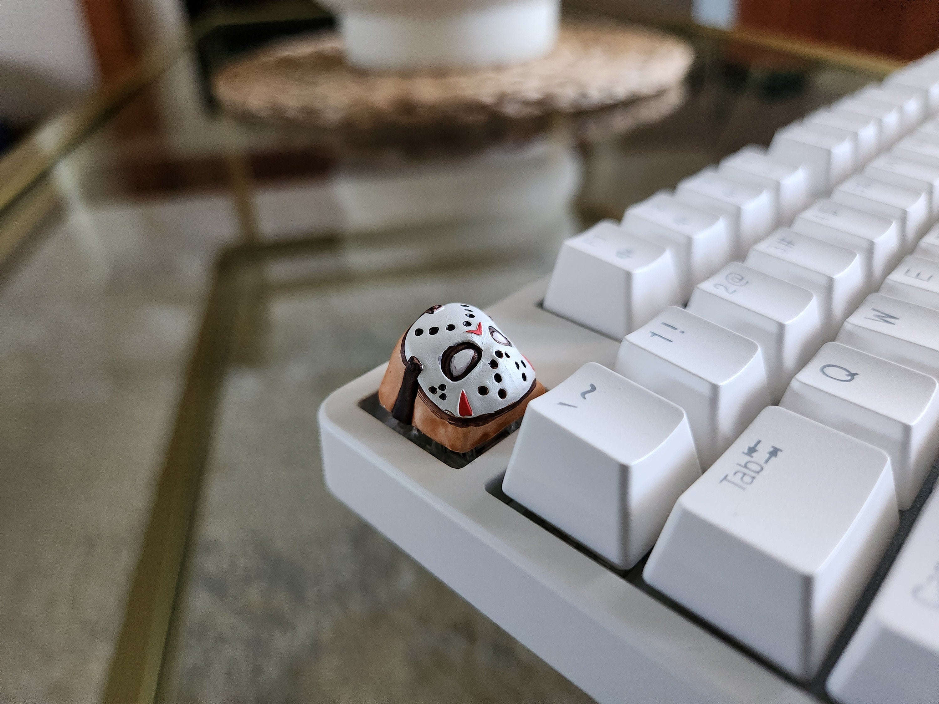 Hand-Painted Jason Movie Artisan Keycap for mechanical keyboard