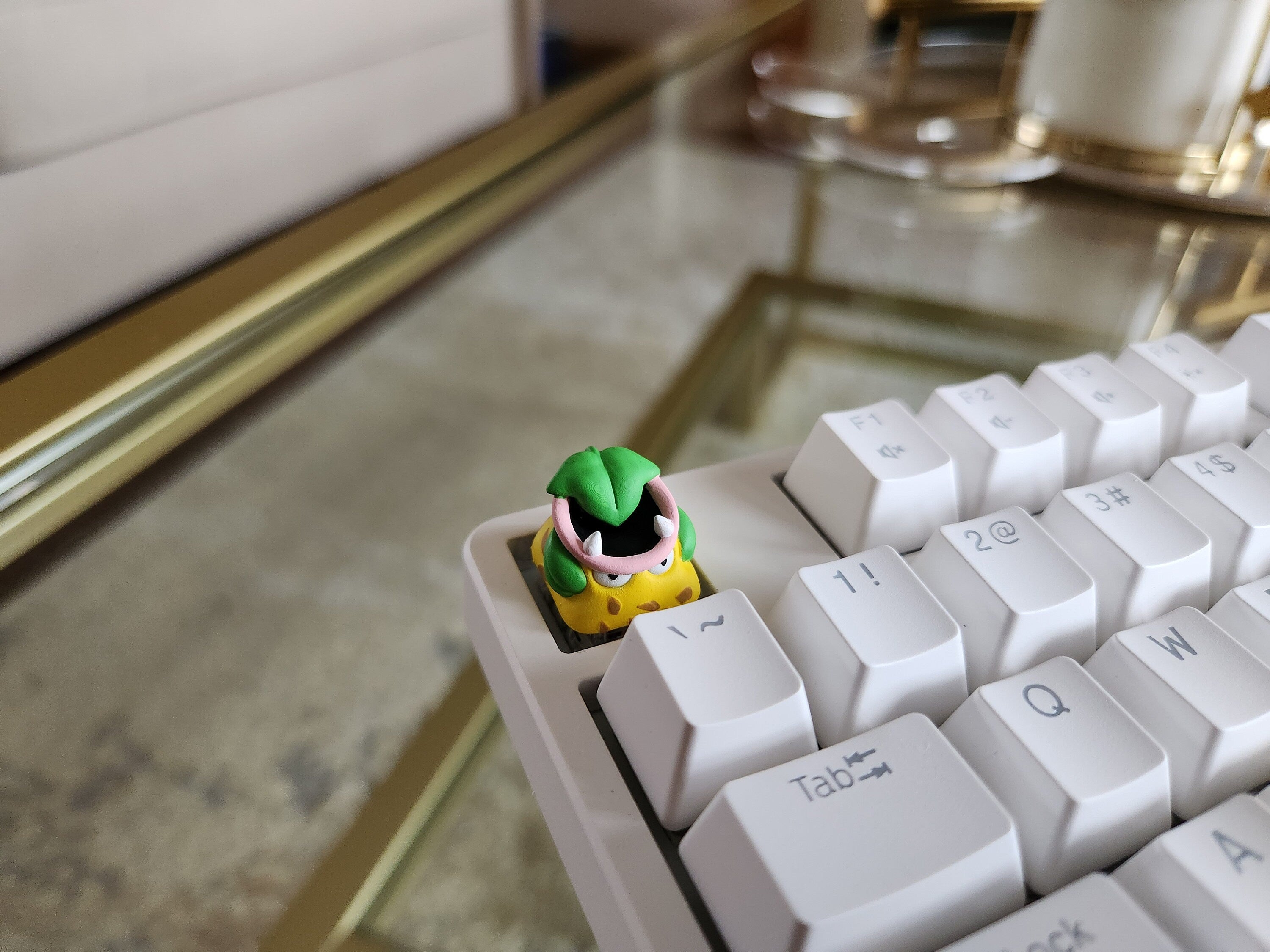 Hand-Painted Anime Victreebel Artisan Keycap for mechanical keyboard