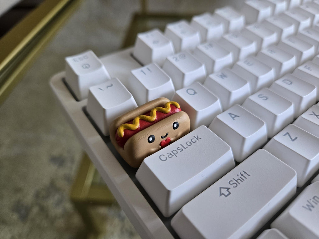Hand-Painted Hotdog Food Artisan Keycap for mechanical keyboard