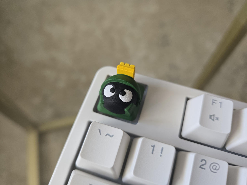 Hand-Painted Marvin the Martian Artisan Keycap for mechanical keyboard