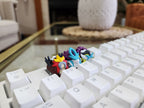 Hand-Painted Pokemon Legendary Entei, Suicune, Raikou Artisan Keycap for mechanical keyboard
