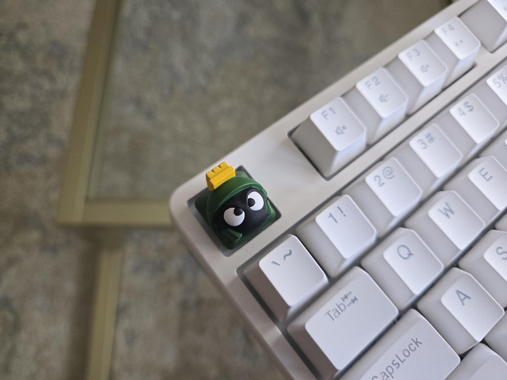 Hand-Painted Marvin the Martian Artisan Keycap for mechanical keyboard