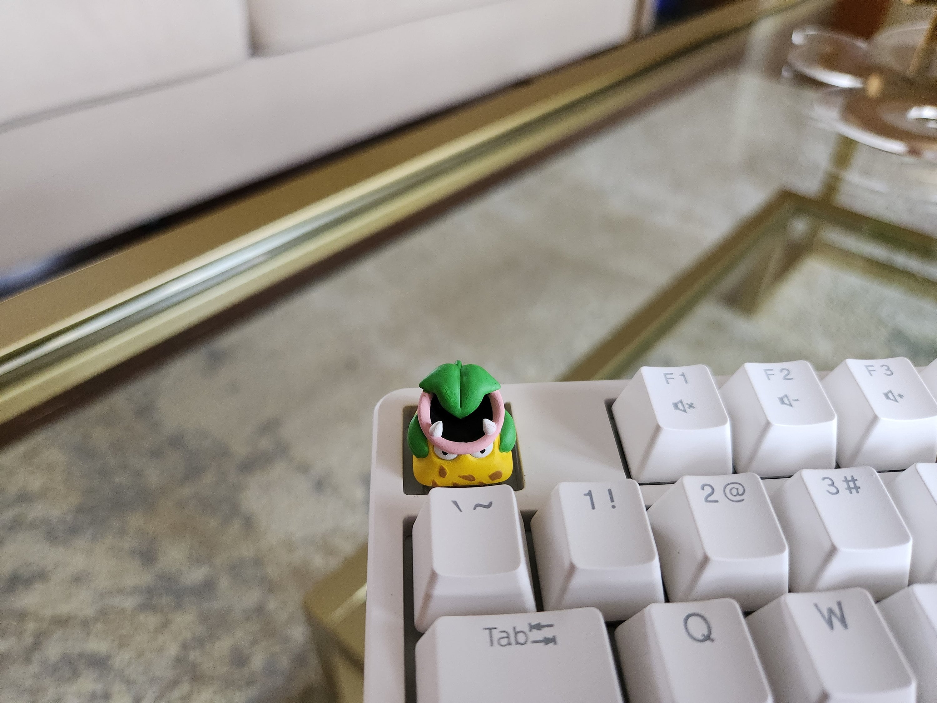 Hand-Painted Anime Victreebel Artisan Keycap for mechanical keyboard