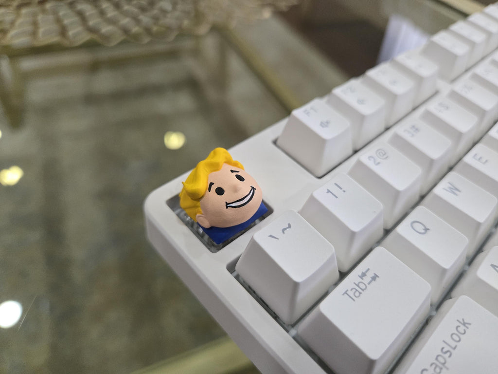 Hand-Painted Vault Boy Artisan Keycap for mechanical keyboard