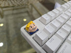 Retro Vault Figure – hand painted artisan keycap for mechanical keyboard – view 2