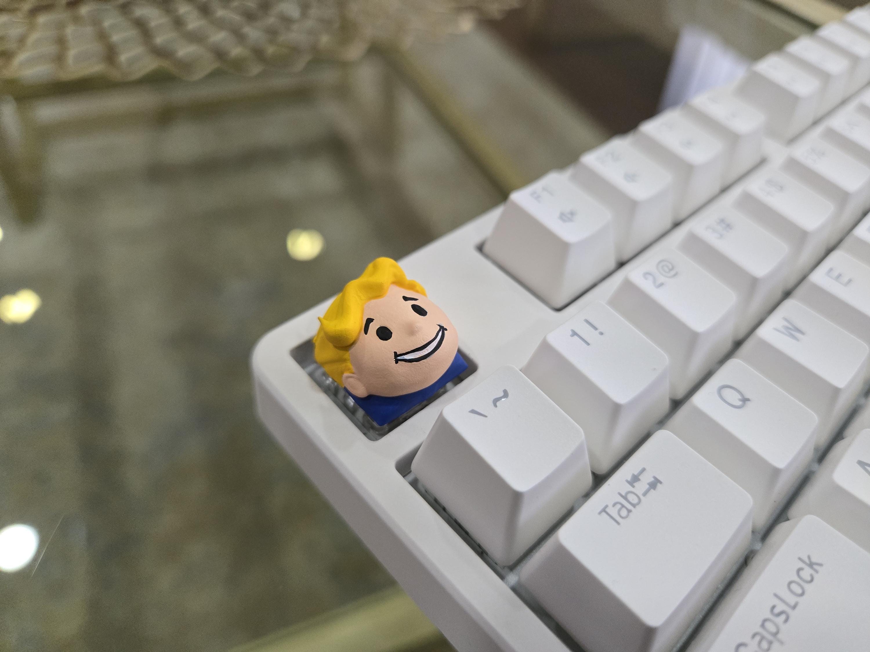 Hand-Painted Vault Boy Artisan Keycap for mechanical keyboard