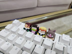 Hand-Painted Demon Slayer Artisan Keycaps for mechanical keyboard