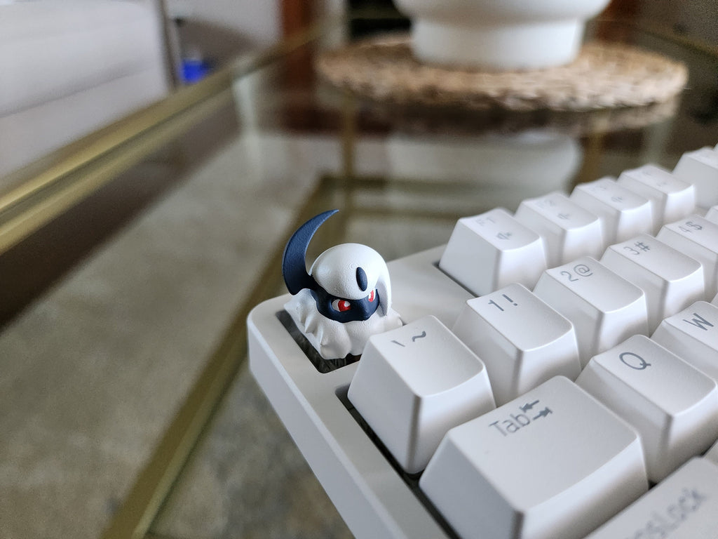 Hand-Painted Anime Absol Artisan Keycap for mechanical keyboard