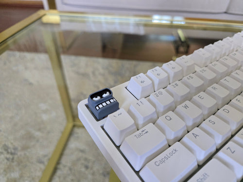 Bendy Robot Keycap – hand painted artisan keycap for mechanical keyboard – view 2