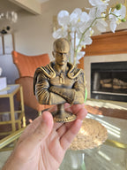 Unbroken Hero Bust – hand painted display bust – view 5