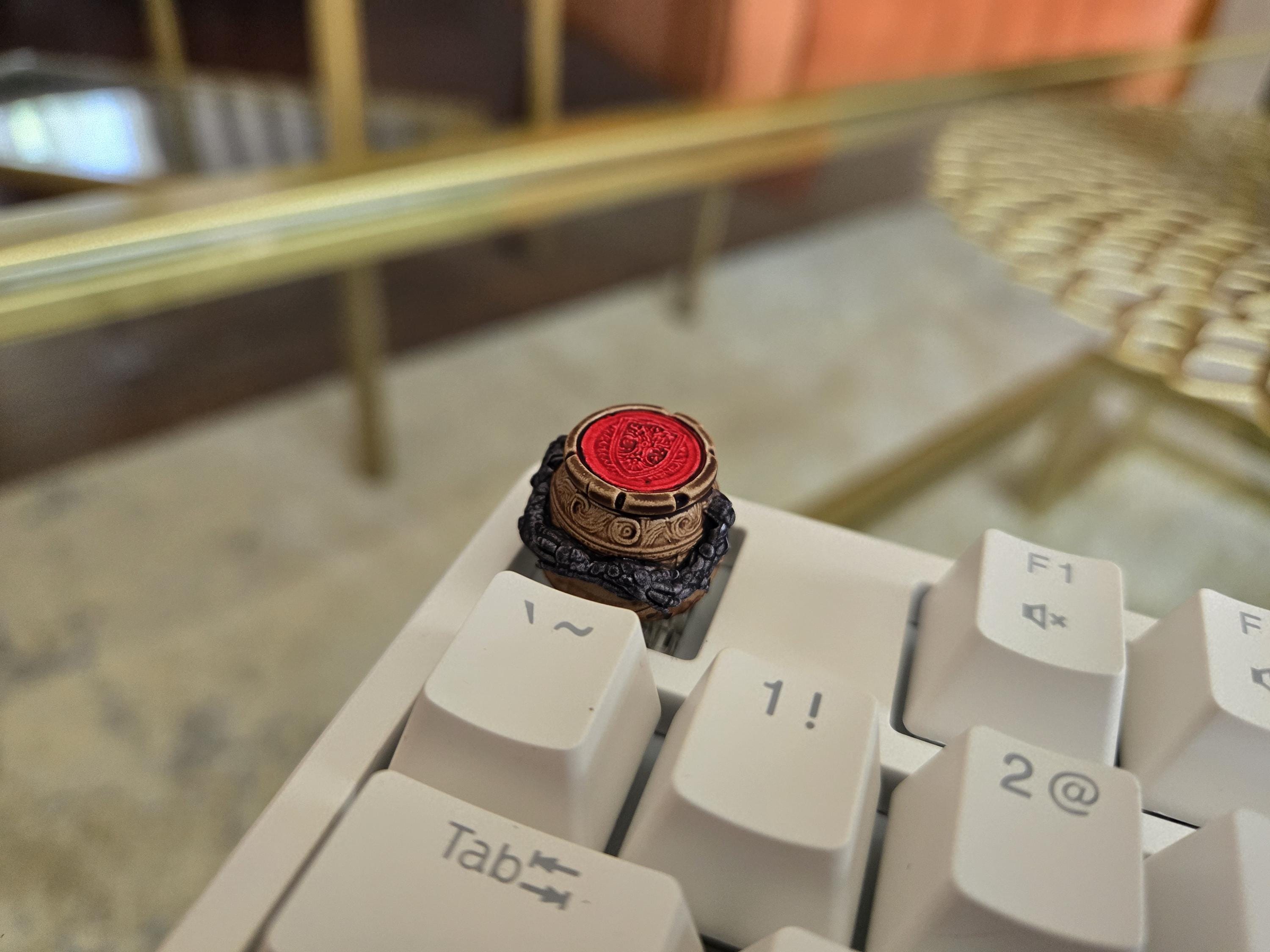 Hand-Painted Alexander Pot Video Game Fanart Artisan Keycap for mechanical keyboard