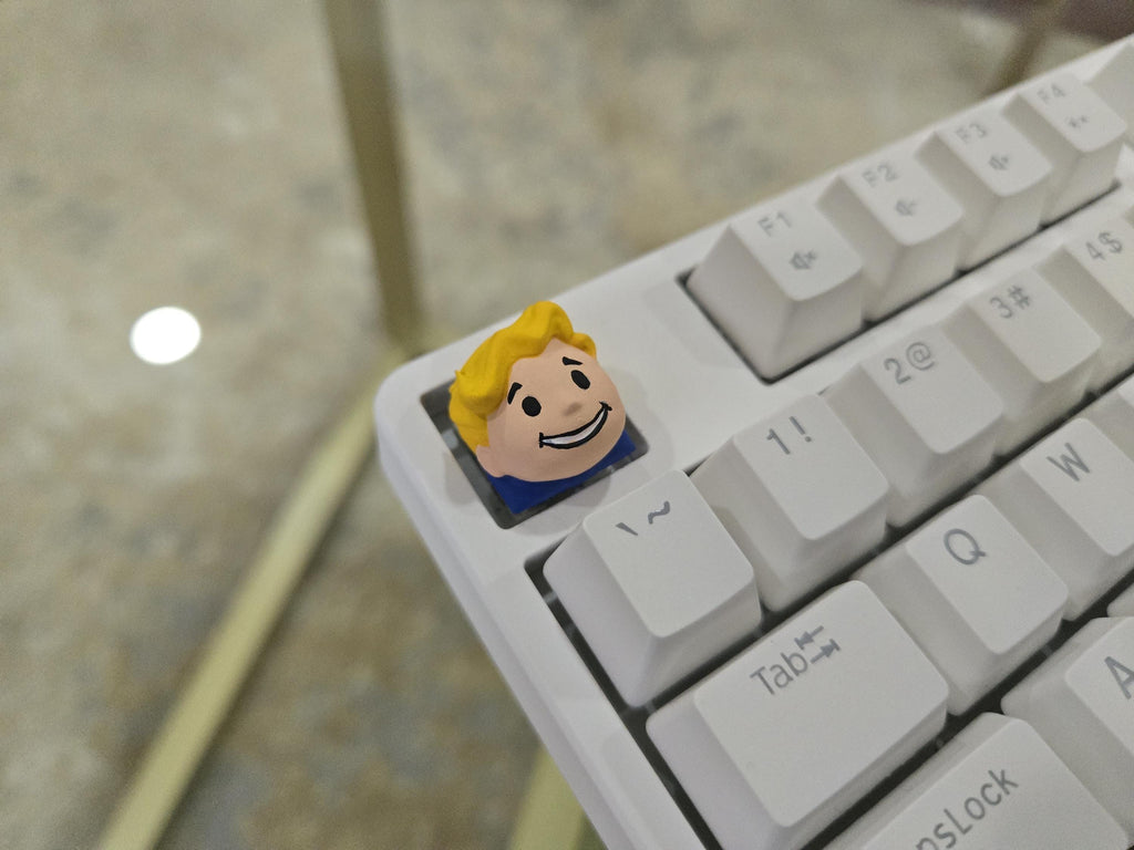 Hand-Painted Vault Boy Artisan Keycap for mechanical keyboard