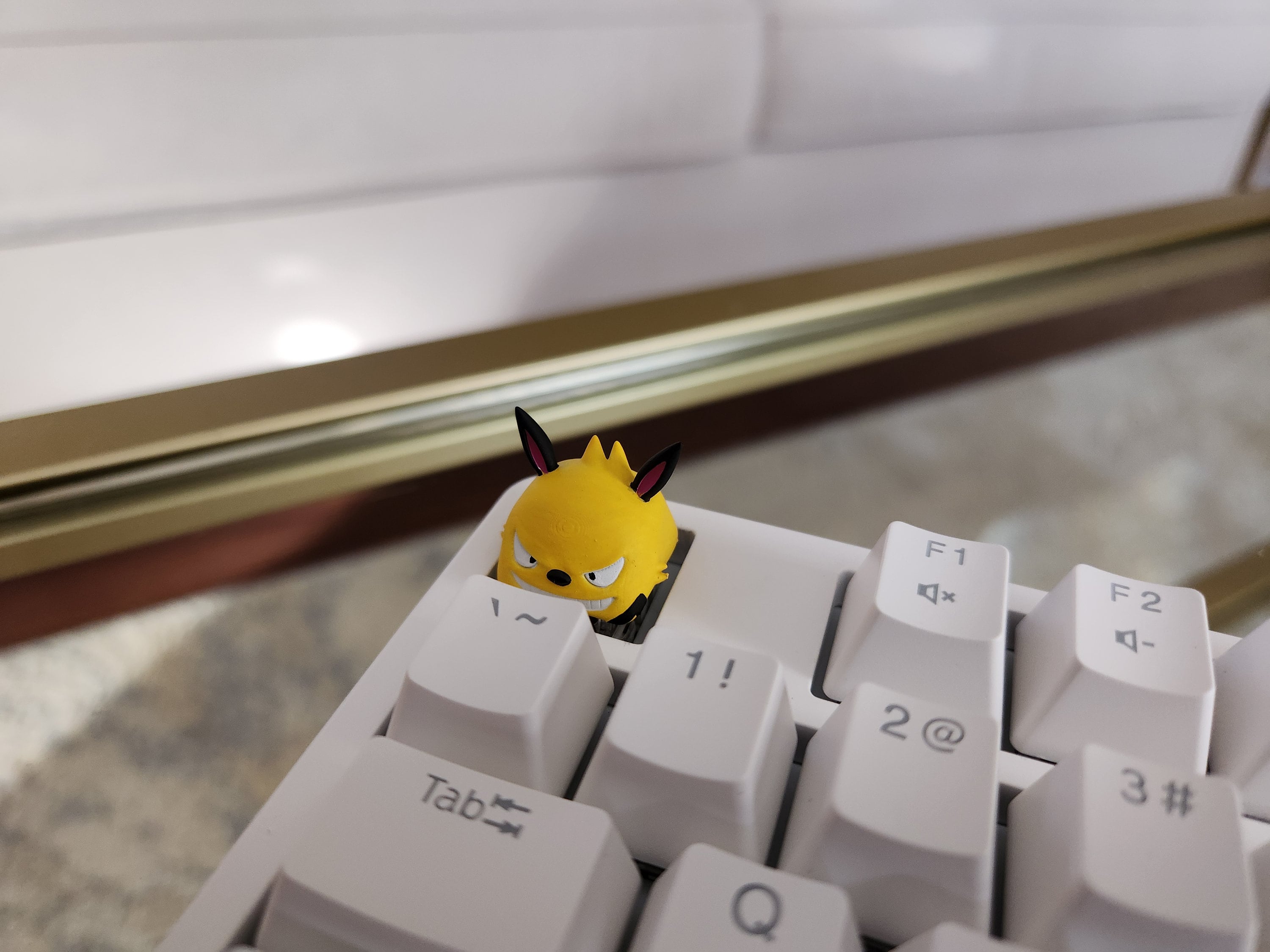 Hand-Painted Palworld Grizzbolt Video Game Artisan Keycap for mechanical keyboard