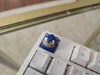 Hand-Painted Sonic Videogame Artisan Keycap for mechanical keyboard