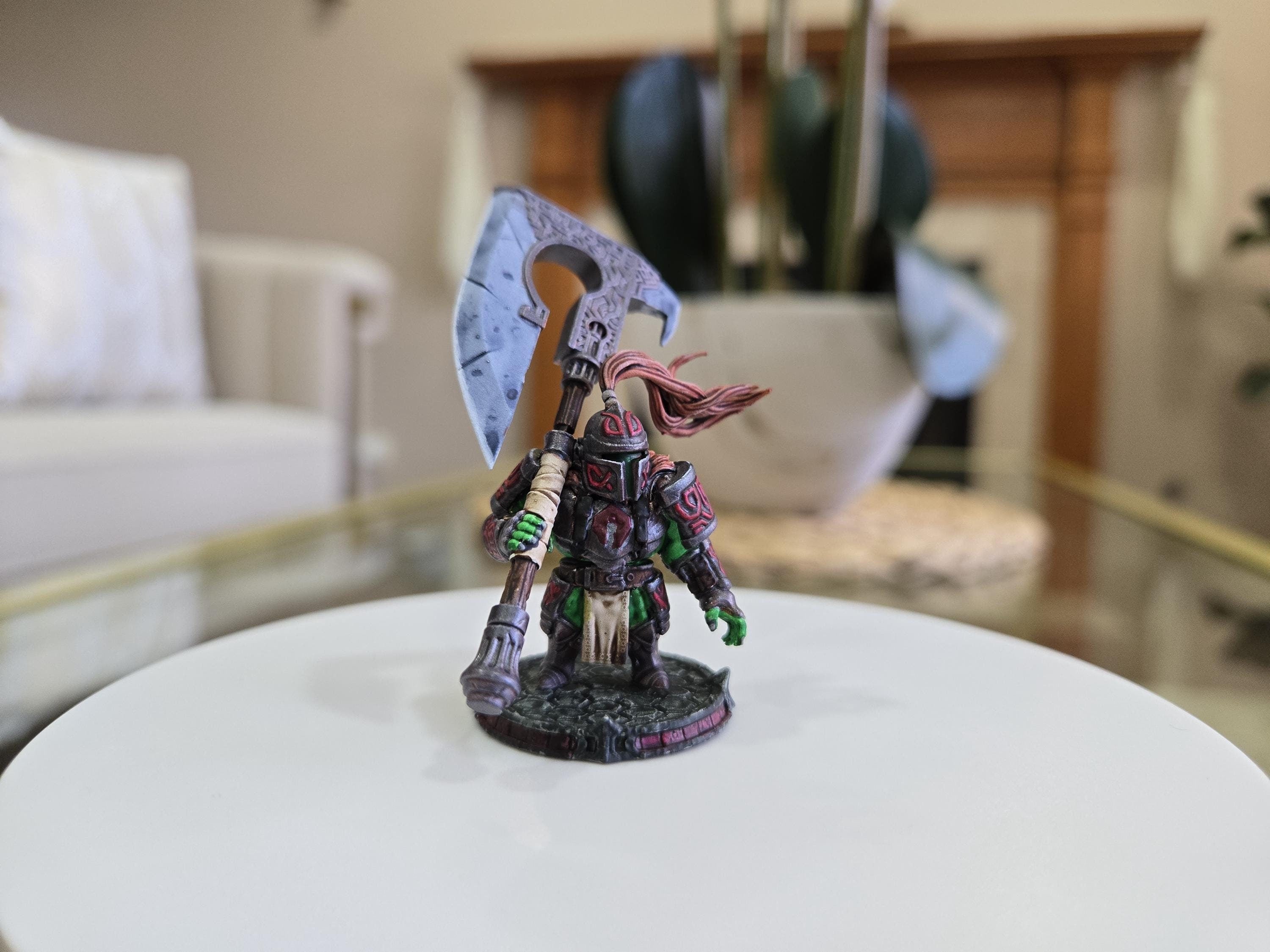 The Knight of Stature D&D 5e Miniature with Character Sheet fantasy tabletop miniature