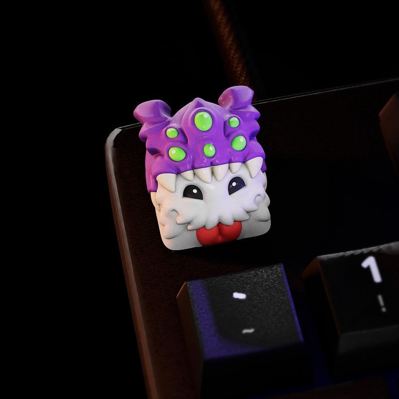 Hand-Painted Poro Artisan Keycaps for mechanical keyboard