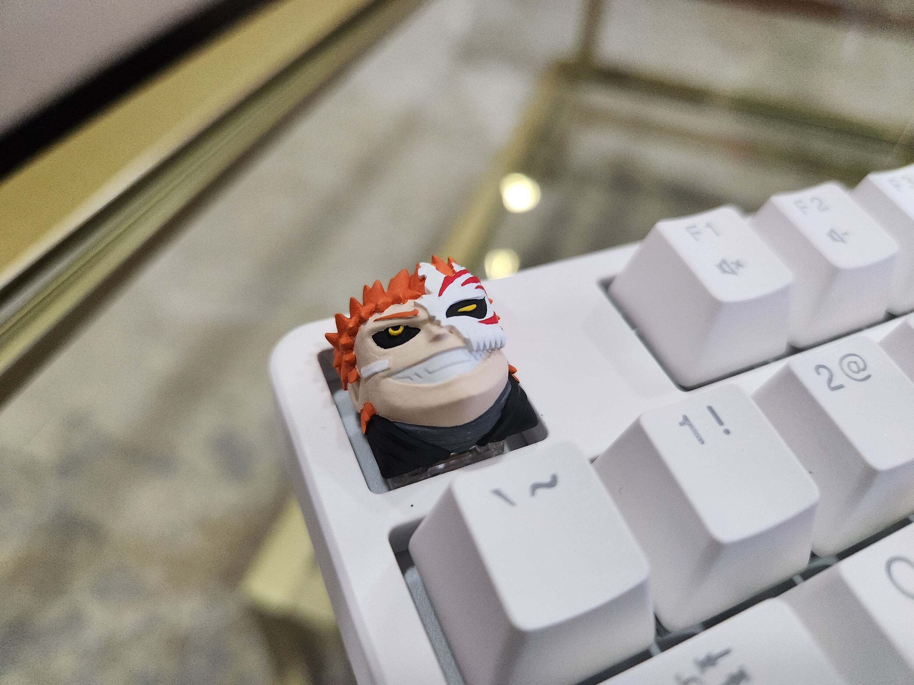 Hand-painted anime character artisan keycap for mechanical keyboard