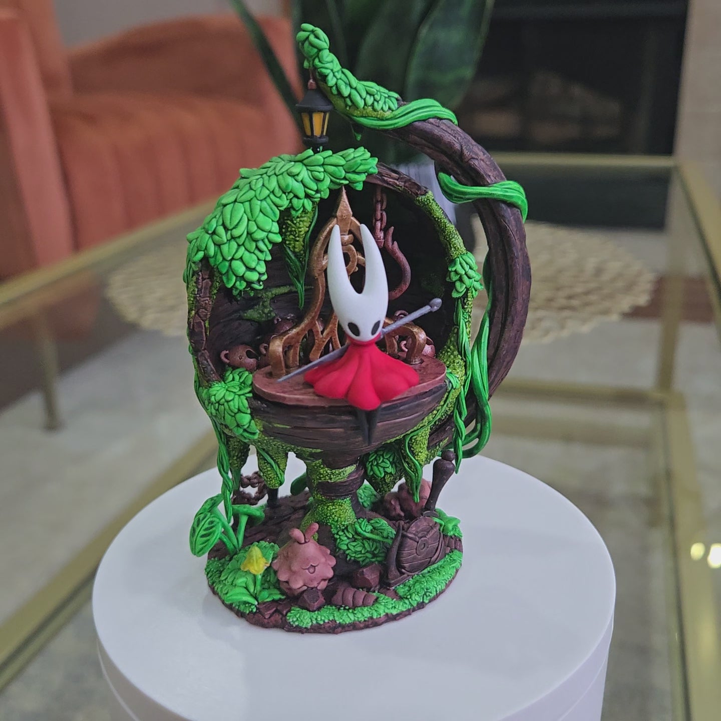 Silksong Hornet Hand Painted Diorama - Miniature Diorama - 5" Tall